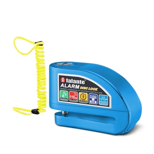 Falante FS: 8303 Αδιάβροχη Κλειδαριά Δισκοφρένου με Συναγερμό Waterproof Alarm Disc Lock - Χρώμα: Μπλε