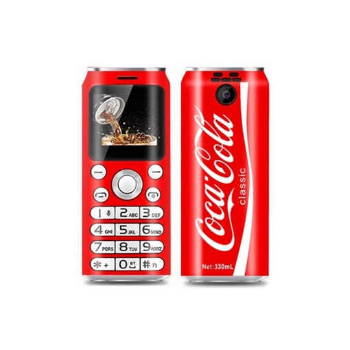 Satrend K8 Mini Κινητό Wireless Dialer Mini Phone Coca Cola - Χρώμα: Κόκκινο