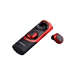 Fineblue FBlue XS Ασύρματα Ακουστικά με Βάση Φόρτισης Wireless Twin Earbuds Bluetooth V5.0 Stereo Headset with Charging Dock 580mAh - Χρώμα: Μαύρο - Κόκκινο