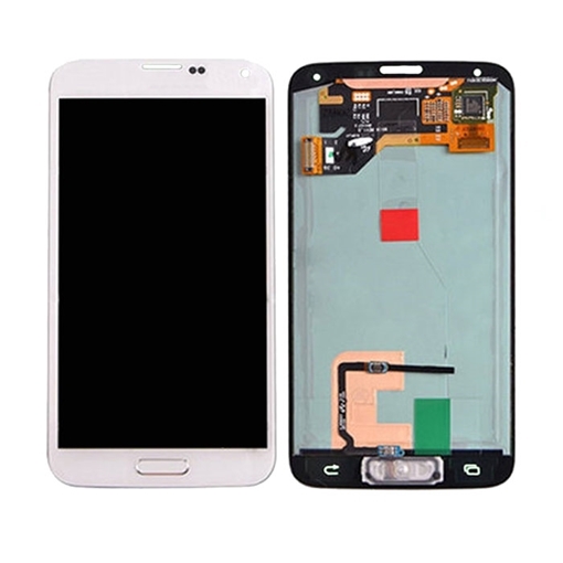 OLED Οθόνη LCD με Μηχανισμό Αφής Assembly για Samsung Galaxy S5 G900F - Χρώμα: Λευκή