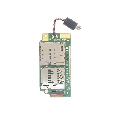 Εικόνα της Πλακέτα Υποδοχής Κάρτας Sim και SD Μονόκαρτο και Μηχανισμός Δόνσης / Single Sim and SD Card Tray Holder and Vibrating motor Board για Lenovo Tab 2 A10-30