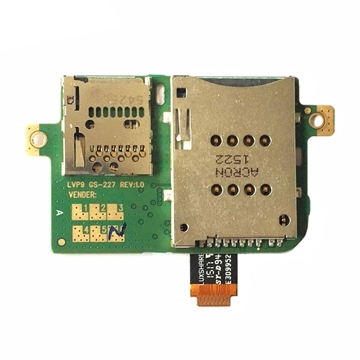 Εικόνα της Πλακέτα Υποδοχής Κάρτας Sim και Κάρτας Μνήμης SD Δίκαρτο / Dual Sim and SD Card Tray Holder Board για Lenovo Ideatab A10-70 A7600 10.1"