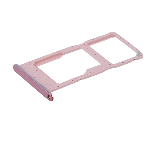Υποδοχή Κάρτας Dual SIM και SD Tray για Huawei Honor 10 Lite - Χρώμα: Ροζ