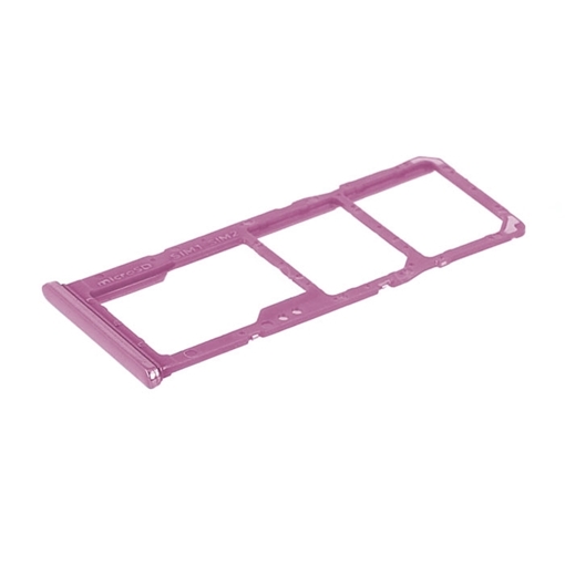 Υποδοχή Κάρτας Dual SIM και SD (SIM Tray) για Samsung Galaxy A20 A205G /A30 A305F /A50 A505F  - Χρώμα: Ροζ
