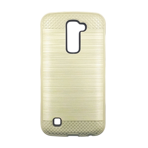 Θήκη Πλάτης Tough Brushed Cover για LG K10 - Χρώμα: Χρυσό