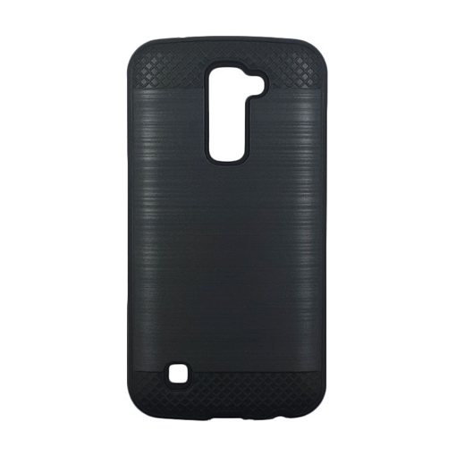 Θήκη Πλάτης Tough Brushed Cover για LG K10 - Χρώμα: Μαύρο