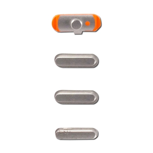 Εξωτερικά Κουμπιά / Side buttons για iPad Mini / Mini 2 / Mini 3 - Χρώμα: Ασημί