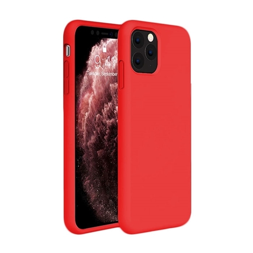 Θήκη Πλάτης Σιλικόνης για Apple iPhone 11 Pro Max - Χρώμα: Κόκκινο