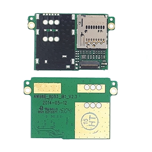 Πλακέτα Υποδοχής Κάρτας Sim Μονόκαρτο / Single Sim Card Board για Turbo-X Coral MN84-8039