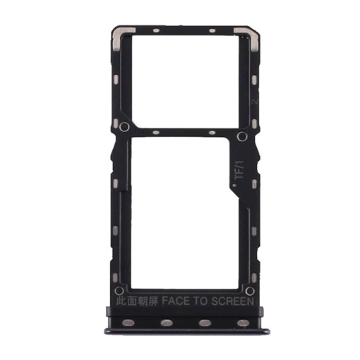 Υποδοχή κάρτας Dual SIM και SD Tray για Xiaomi Mi A3 - Χρώμα: Μαύρο