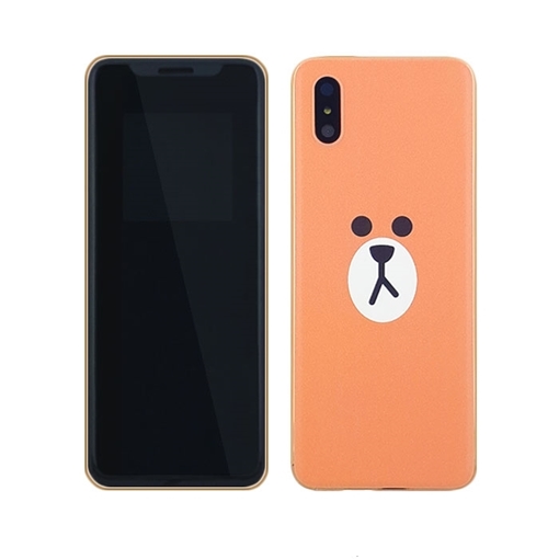 Mini Κινητό i8 Bear Deisgn Phone - Χρώμα: Πορτοκαλί