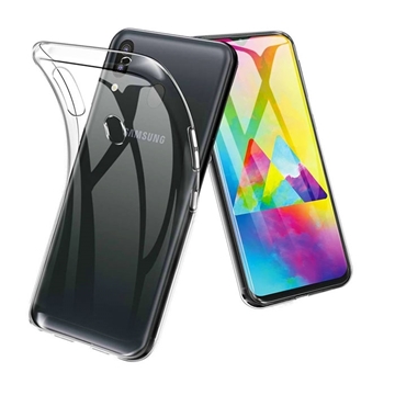 Θήκη Πλάτης Σιλικόνης για Samsung M205F Galaxy M20  - Χρώμα: Διάφανο