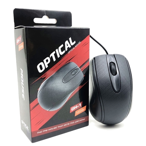 Ενσύρματο Ποντίκι  GH-1 Optical Mouse 1200dpi - Χρώμα: Μαύρο