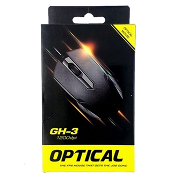 Picture of Wired Mouse GH-3 1200dpi - Color: Black