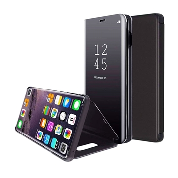 Θήκη Clear View Stand για Samsung A750F Galaxy A7 2018 - Χρώμα: Μαύρο
