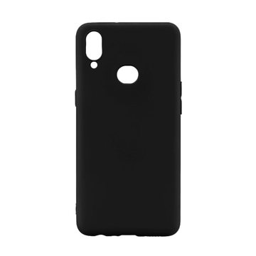 Θήκη Πλάτης Σιλικόνης Matte για Samsung A107F Galaxy A10s - Χρώμα: Μαύρο