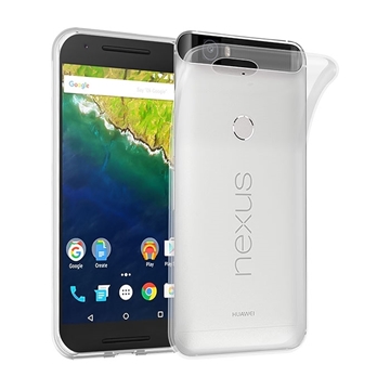 Θήκη Πλάτης Σιλικόνης για Huawei Nexus 6P - Χρώμα: Διάφανο