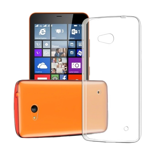 Θήκη Πλάτης Σιλικόνης για Nokia Lumia 535 - Χρώμα: Διάφανο