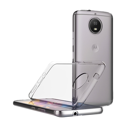 Θήκη Πλάτης Σιλικόνης για Motorola Moto G5S - Χρώμα: Διάφανο