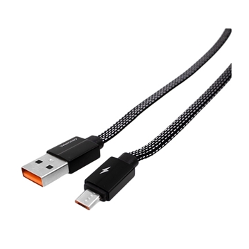 Καλώδιο Φόρτισης 1m Micro USB Braided Charging Cable - Χρώμα: Μαύρο