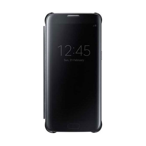 Θήκη Clear View για Samsung J710F Galaxy J7 2016 - Χρώμα: Μαύρο