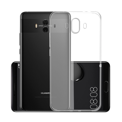 Θήκη Πλάτης Σιλικόνης για Huawei Mate 10 - Χρώμα: Διάφανο