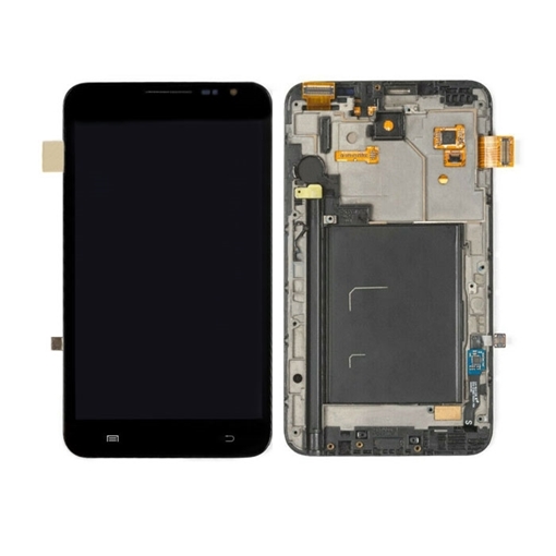 Οθόνη LCD με Μηχανισμό Αφής Assembly με Πλαίσιο για Samsung Galaxy Note 1 N7000 / I9220 (Original Swap) - Χρώμα: Μαύρο
