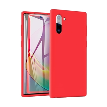 Θήκη Πλάτης Σιλικόνης για Samsung N970F Galaxy Note 10 - Χρώμα: Κόκκινο