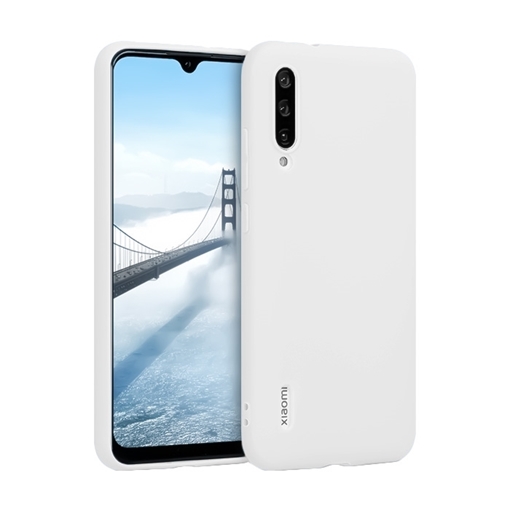 Θήκη Πλάτης Σιλικόνης για Xiaomi Mi A3 - Χρώμα: Λευκό