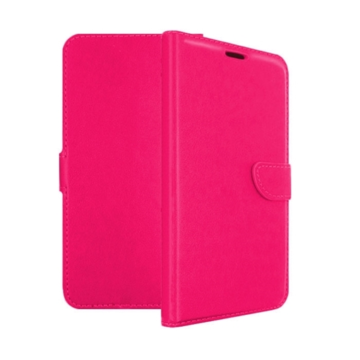 Θήκη Βιβλίο Stand Leather Wallet για Huawei Y6 2019/Y6 Prime 2019/Y6 Pro 2019/Honor 8A/Honor 8A Pro- Χρώμα: Φούξια