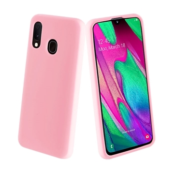 Θήκη Πλάτης Σιλικόνης για Samsung A405F Galaxy A40 - Χρώμα: Ροζ