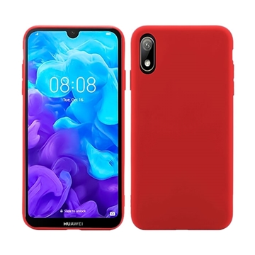 Θήκη Πλάτης Σιλικόνης για Huawei Y5 2019/Honor 8S - Χρώμα: Κόκκινο