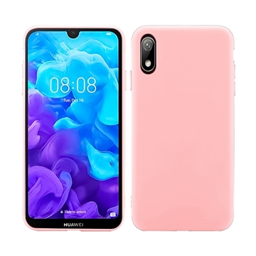 Θήκη Πλάτης Σιλικόνης για Huawei Y5 2019/Honor 8S - Χρώμα: Χρυσό Ροζ