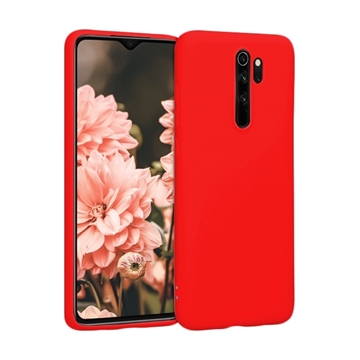 Θήκη Πλάτης Σιλικόνης για Xiaomi Redmi Note 8 Pro - Χρώμα: Κόκκινο