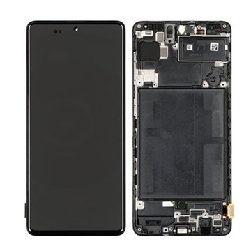 Εικόνα της Γνήσια Οθόνη LCD με Μηχανισμό Αφής για Samsung Galaxy A71 2020 A715F GH82-22152A - Χρώμα: Μαύρο