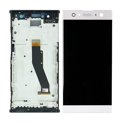Οθόνη LCD με Μηχανισμό Αφής και Πλαίσιο για Sony Xperia XA2 Ultra - Χρώμα: Ασημί
