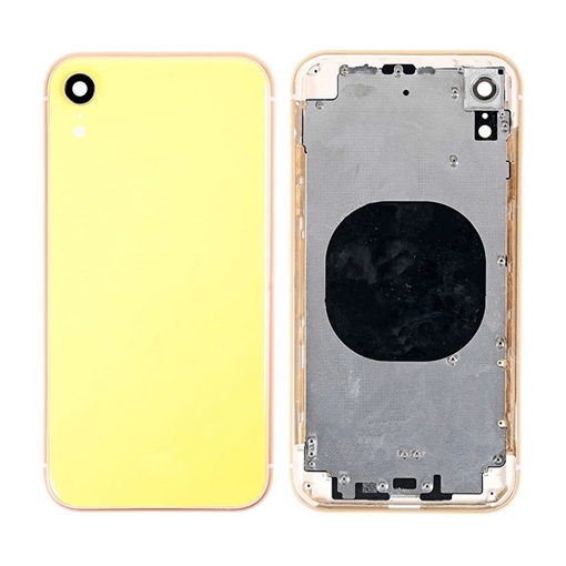 Πίσω Καπάκι με Πλαίσιο (HOUSING) για iPhone XR - Χρώμα: Κίτρινο