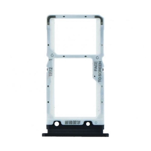 Picture of Dual SIM Tray for Xiaomi Mi 9 Lite  - Color: Black