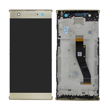 Εικόνα της Οθόνη LCD με Μηχανισμό Αφής και Πλαίσιο για Sony Xperia XA2 Ultra - Χρώμα: Χρυσό