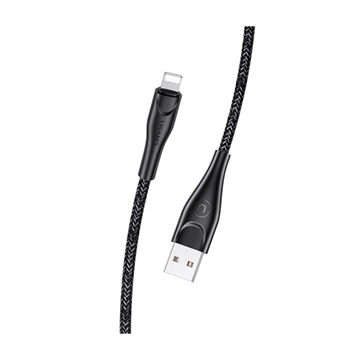 Picture of USAMS US-SJ394 U41 Braided Charging Cable 2m Lightning - Color: Black