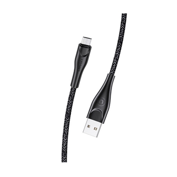 Picture of USAMS US-SJ395 U41 Micro-USB Braided Charging Cable 2m  - Color: Black