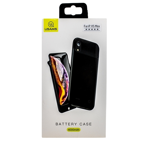 Picture of External Battery Case USAMS Battery Case 4000 mAh (US-CD69) for iPhone XS Max (6.5) Black 