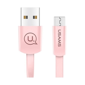 Picture of USAMS US-SJ201 U2 Micro-USB Charging and Data Cable 1.2m  - Color: Pink