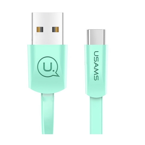 Picture of USAMS US-SJ200 U2 Type-C Charging and Data Cable 1.2m  - Color: Green