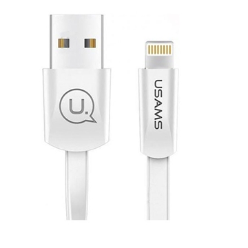Picture of USAMS US-SJ199 U2 Lightning Charging and Data Cable 1.2m  - Color: White