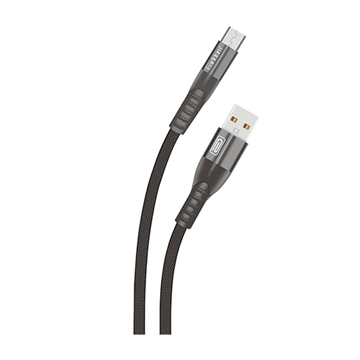 Εικόνα της EARLDOM ET-077 Καλώδιο Φόρτισης και Μεταφοράς Δεδομένων 1m Micro-USB Data and Charging Cable - Χρώμα: Μαύρο