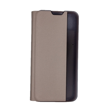 Picture of Book Case Smart View Flip Cover for Xiaomi Redmi Note 8T - Color: Gold