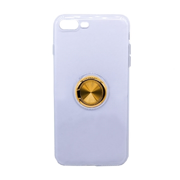 Εικόνα της Θήκη Πλάτης Σιλικόνης με Finger Ring  για iPhone 7 Plus / 8 Plus- Χρώμα: Χρυσό