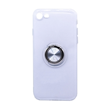 Picture of Silicone Case with Finger Ring for iPhone 7 / 8 - Color: Silver
