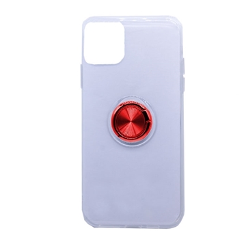 Εικόνα της Θήκη Πλάτης Σιλικόνης με Finger Ring  για iPhone 11 Pro Max 6.5 - Χρώμα: Κόκκινο